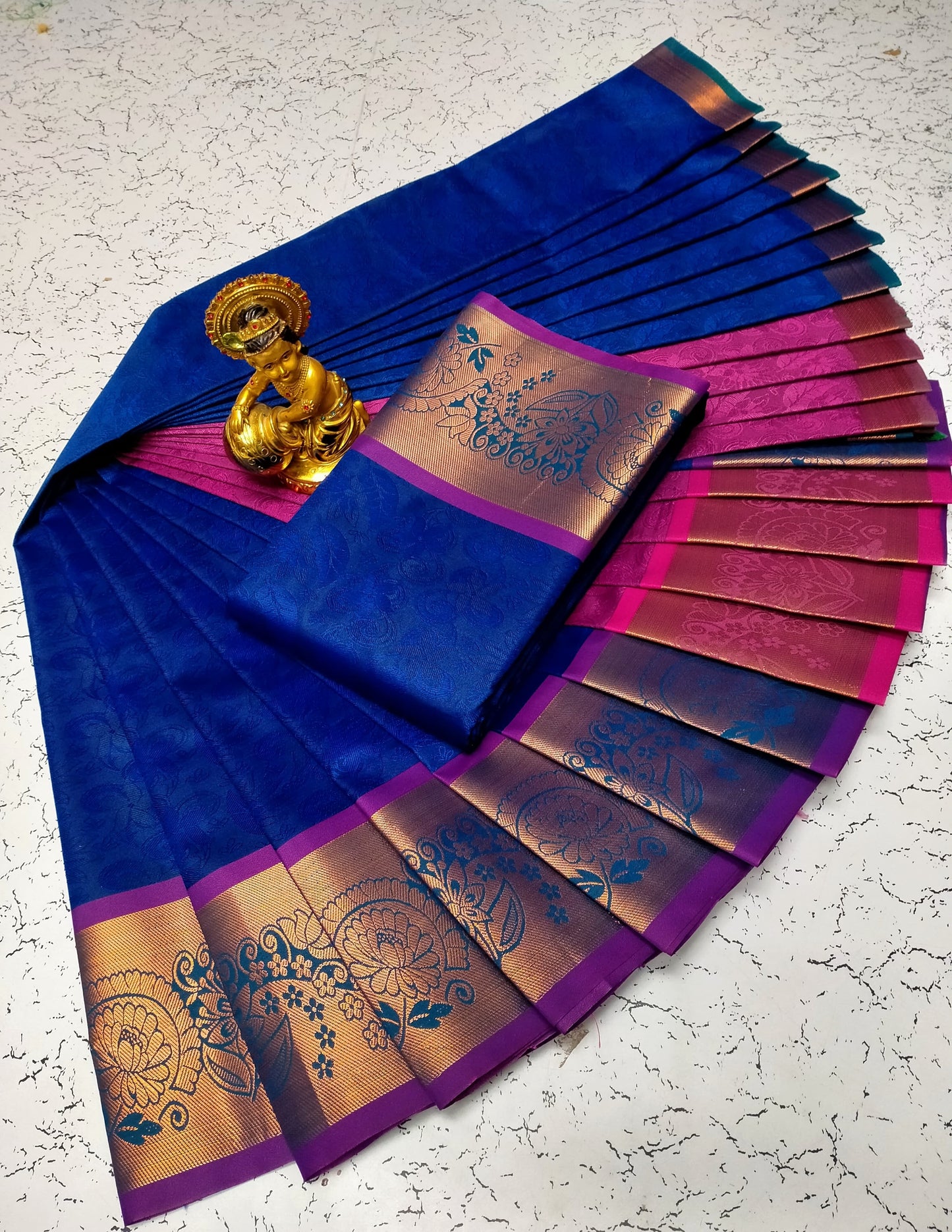 3D Embossed Karizma SILK  Saree