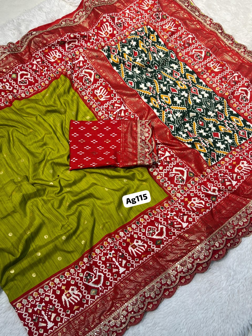 Handloom Kantha Stitch Saree