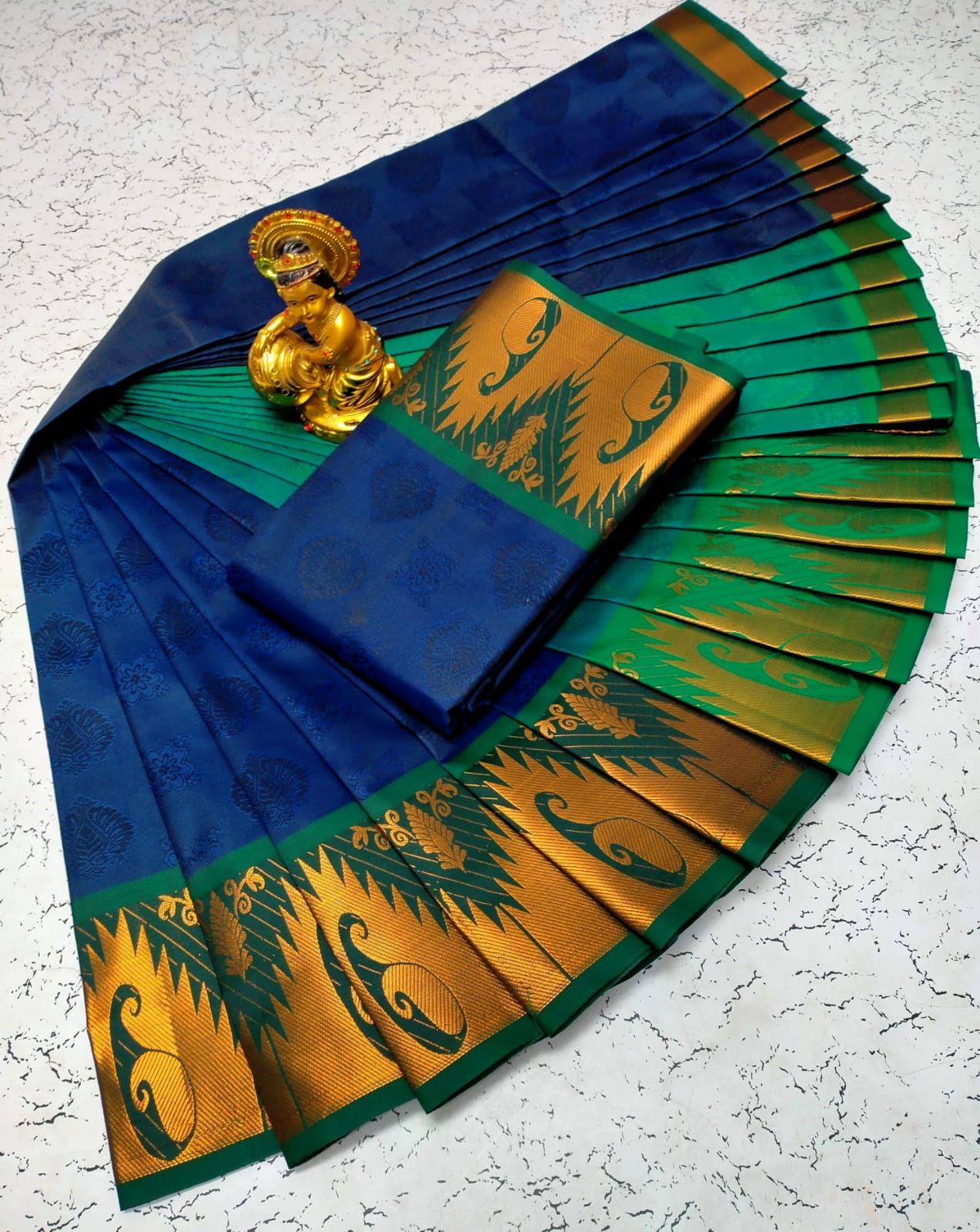 3D Embossed Karizma SILK  Saree