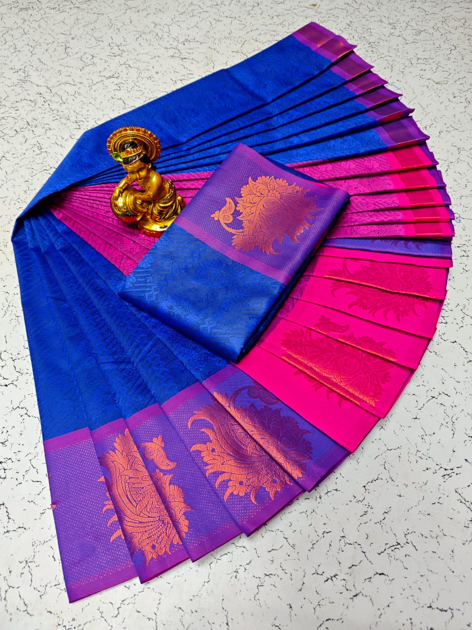 3D Embossed Karizma SILK  Saree