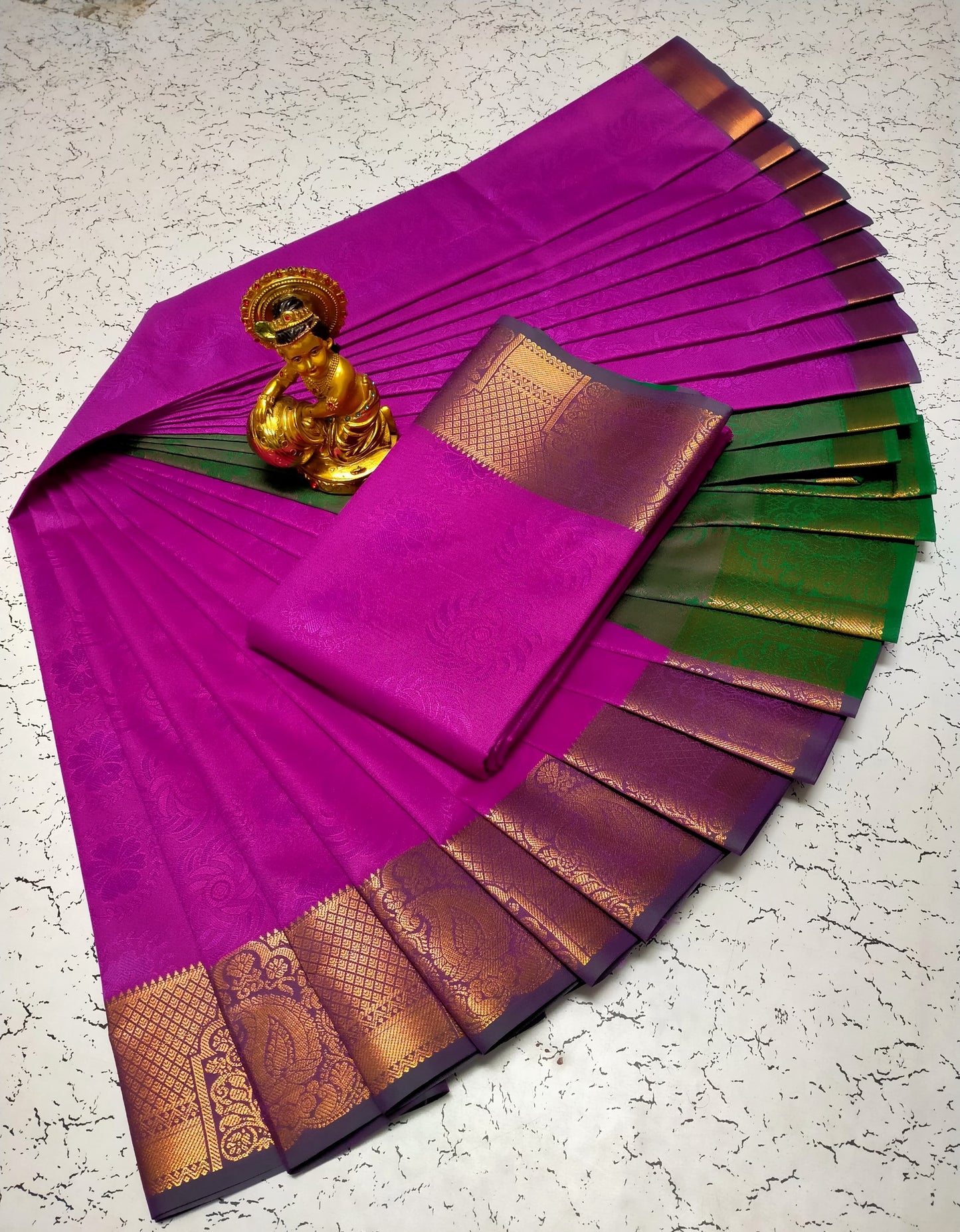 3D Embossed Karizma SILK  Saree