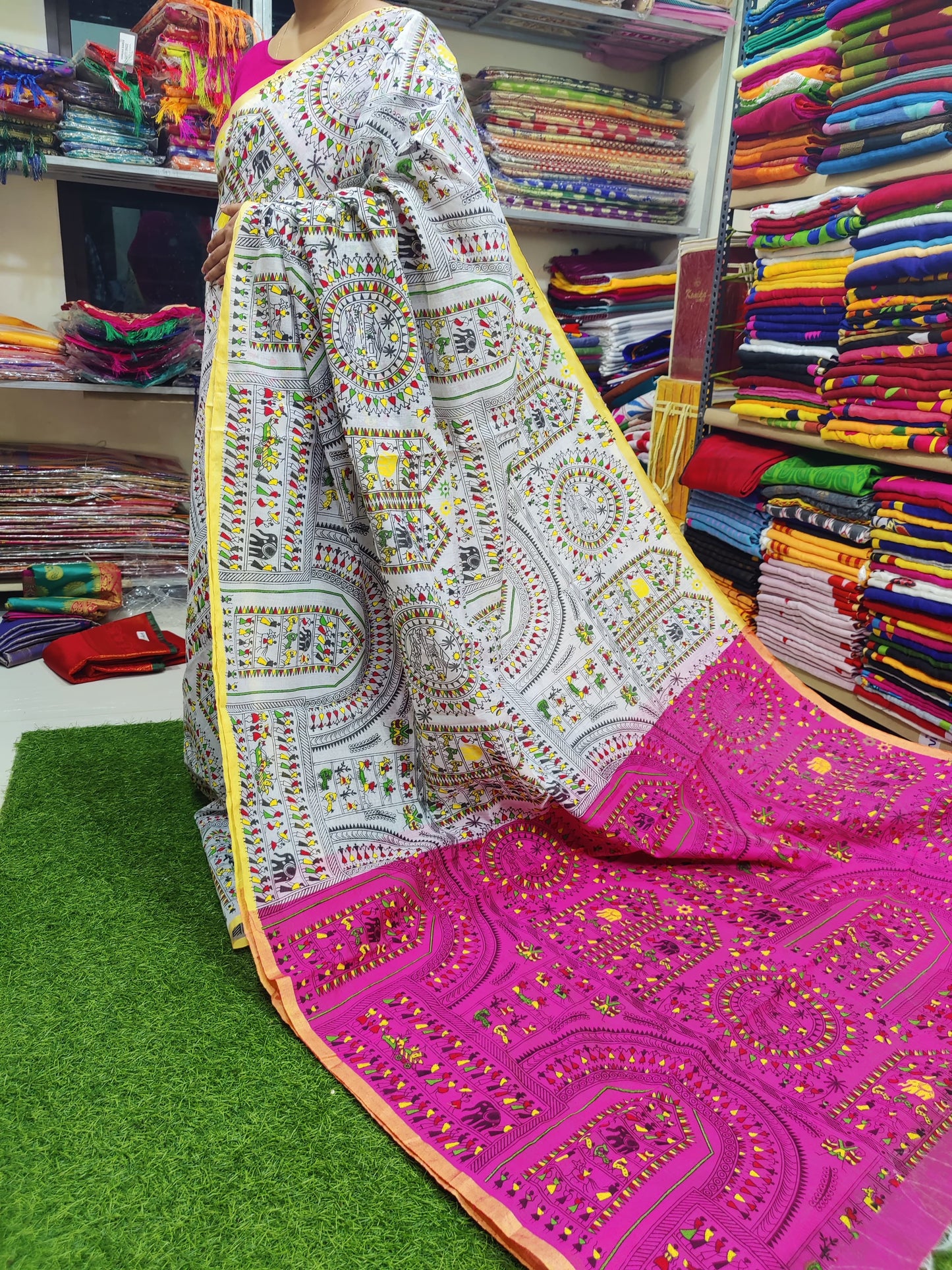 Kerala Cotton Saree with Embroidery Collection