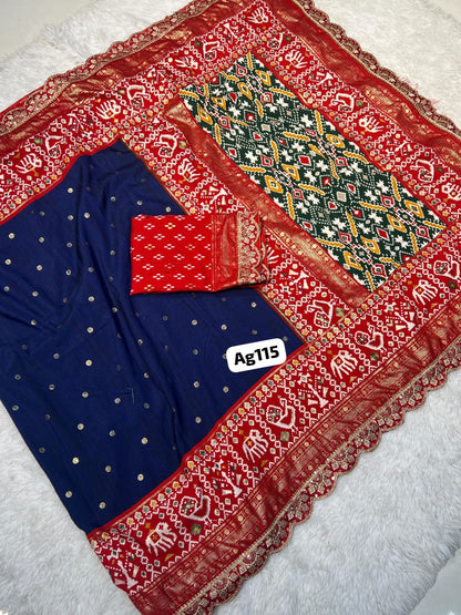 Handloom Kantha Stitch Saree