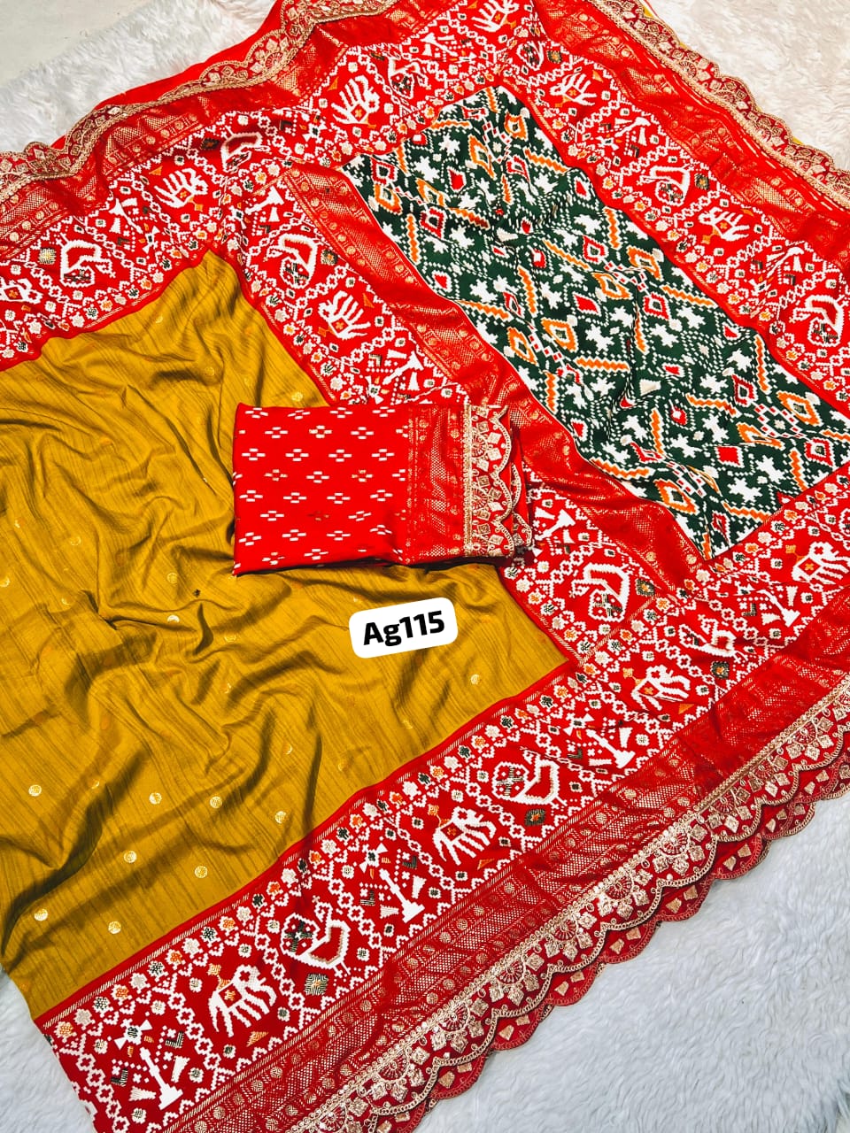 Handloom Kantha Stitch Saree