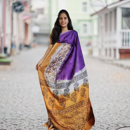 3D Khadi Tusser Jute Silk Sarees